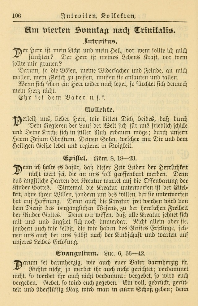 Kirchenbuch für Evangelisch-Lutherische Gemeinden page 106