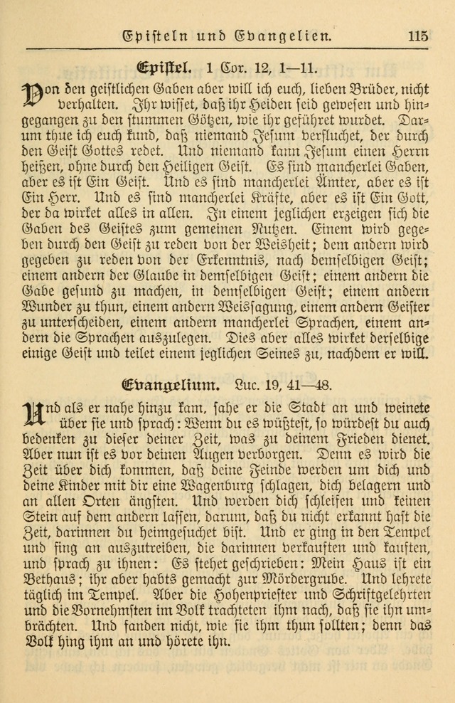 Kirchenbuch für Evangelisch-Lutherische Gemeinden page 115