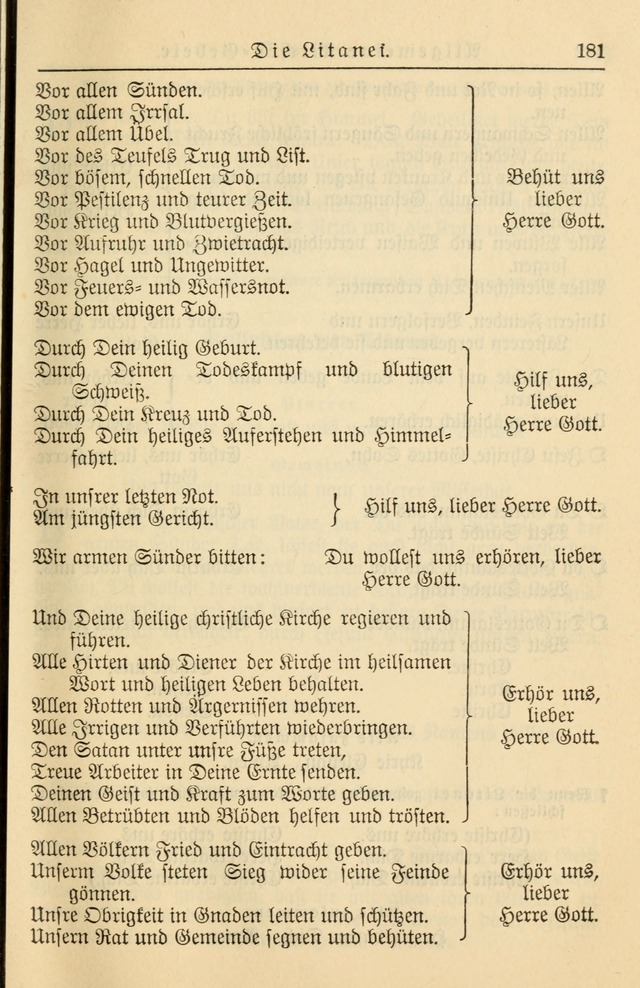 Kirchenbuch für Evangelisch-Lutherische Gemeinden page 181