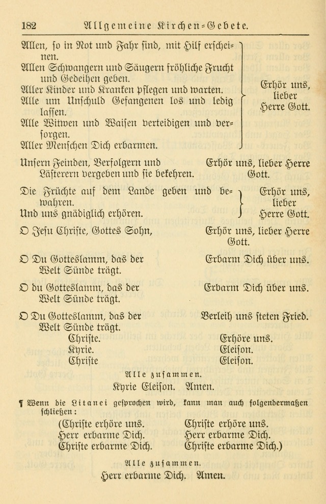 Kirchenbuch für Evangelisch-Lutherische Gemeinden page 182