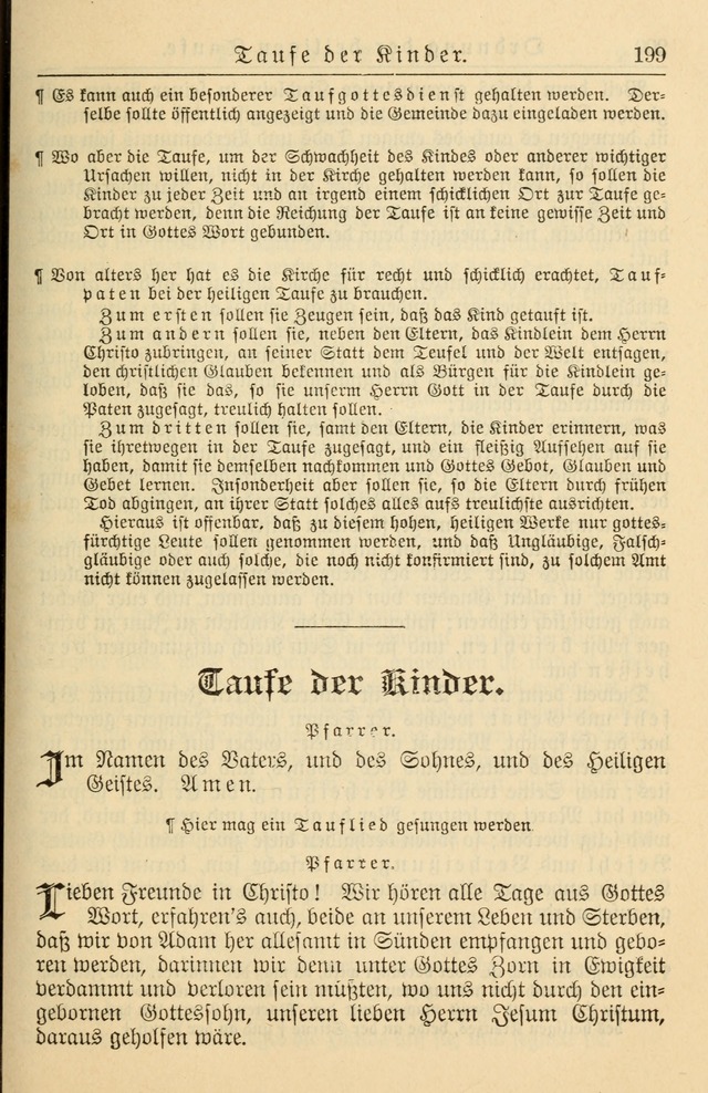 Kirchenbuch für Evangelisch-Lutherische Gemeinden page 199