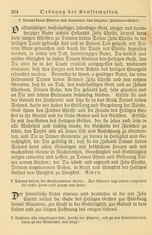 Kirchenbuch für Evangelisch-Lutherische Gemeinden page 214