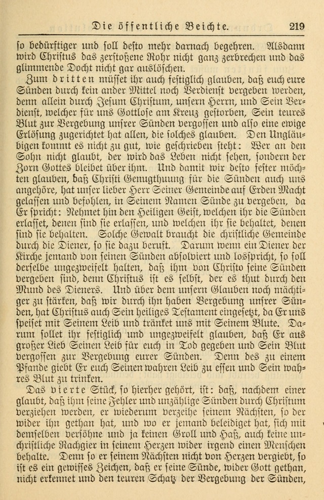 Kirchenbuch für Evangelisch-Lutherische Gemeinden page 219