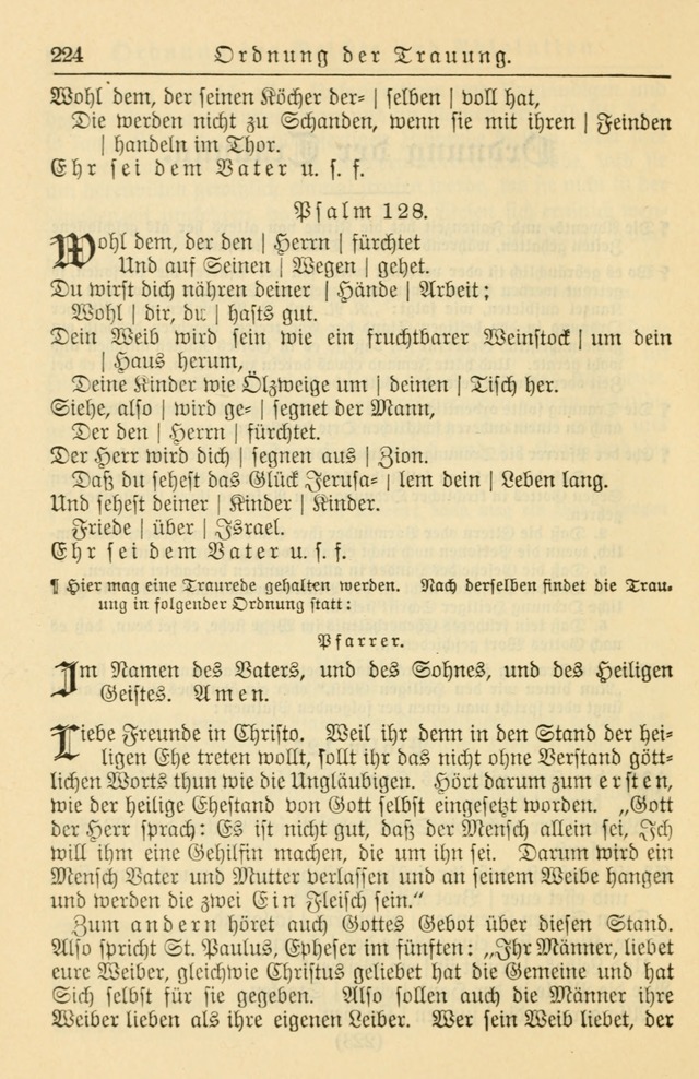 Kirchenbuch für Evangelisch-Lutherische Gemeinden page 224