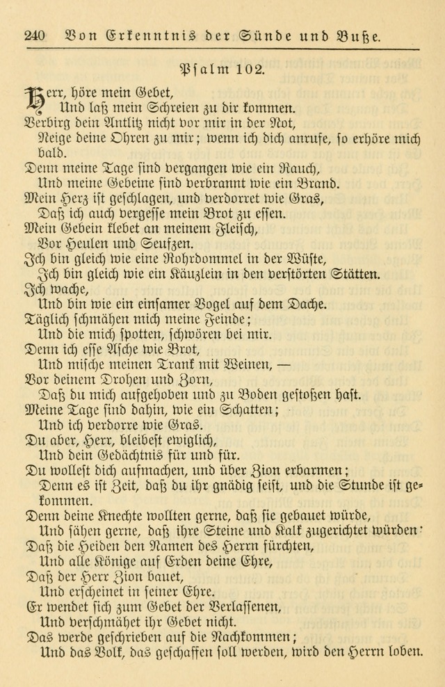 Kirchenbuch für Evangelisch-Lutherische Gemeinden page 240