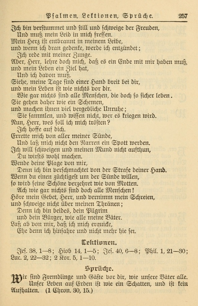 Kirchenbuch für Evangelisch-Lutherische Gemeinden page 257