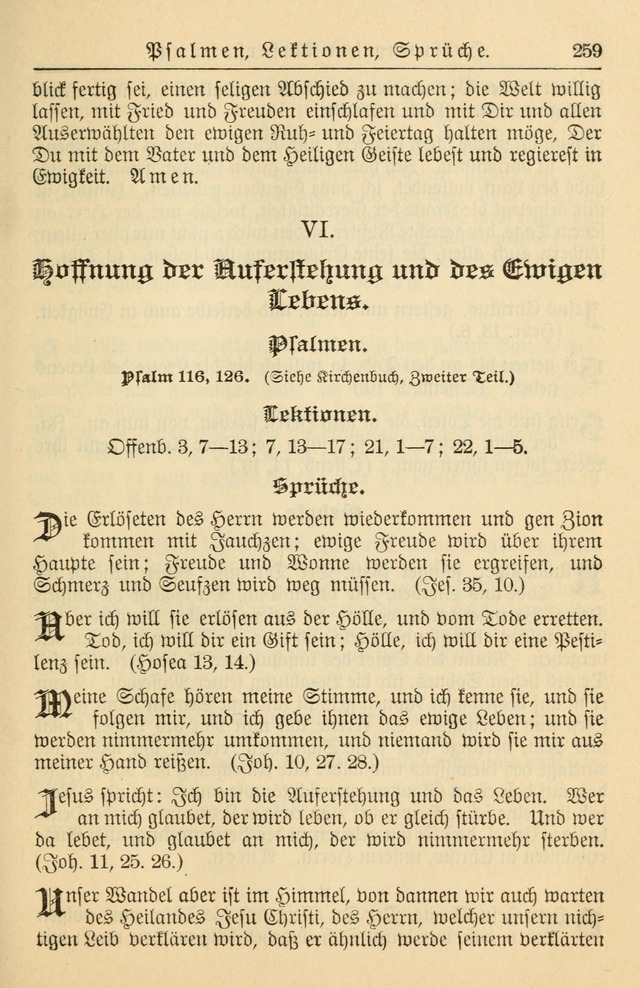 Kirchenbuch für Evangelisch-Lutherische Gemeinden page 259