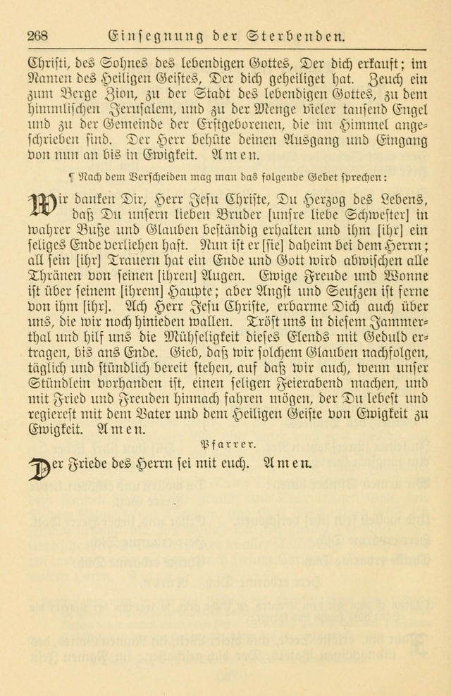 Kirchenbuch für Evangelisch-Lutherische Gemeinden page 268