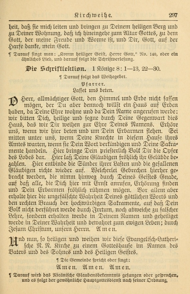 Kirchenbuch für Evangelisch-Lutherische Gemeinden page 297