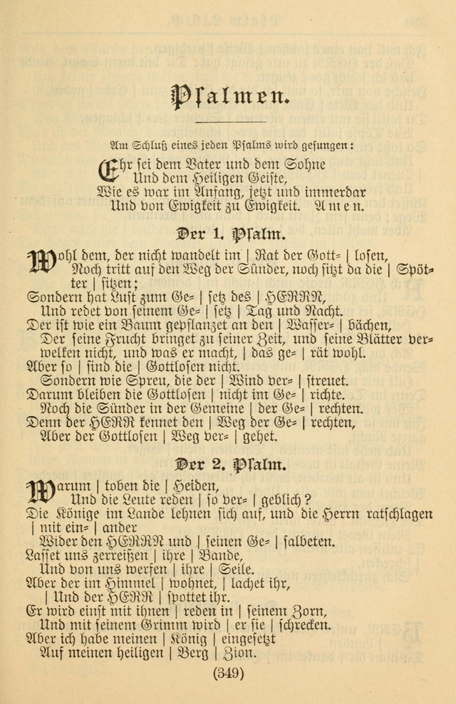 Kirchenbuch für Evangelisch-Lutherische Gemeinden page 349