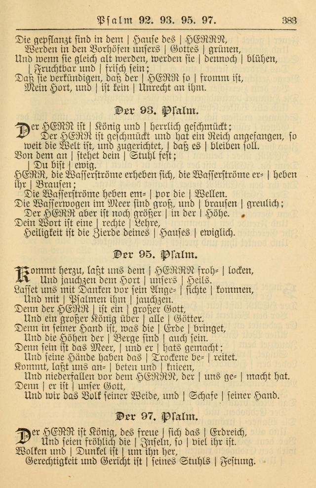 Kirchenbuch für Evangelisch-Lutherische Gemeinden page 383