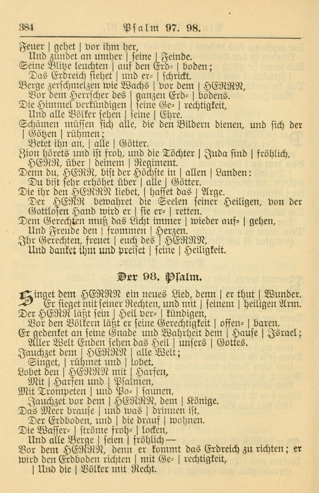 Kirchenbuch für Evangelisch-Lutherische Gemeinden page 384