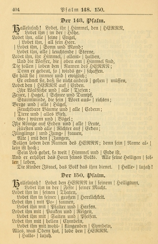 Kirchenbuch für Evangelisch-Lutherische Gemeinden page 404