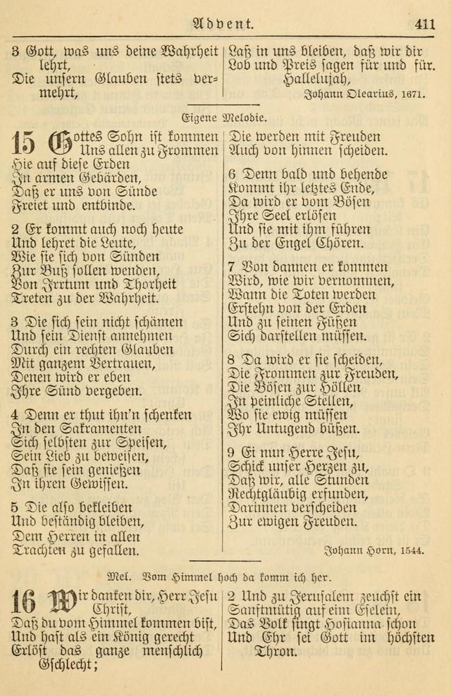 Kirchenbuch für Evangelisch-Lutherische Gemeinden page 411