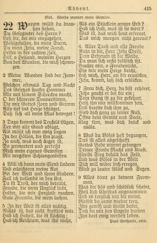 Kirchenbuch für Evangelisch-Lutherische Gemeinden page 415