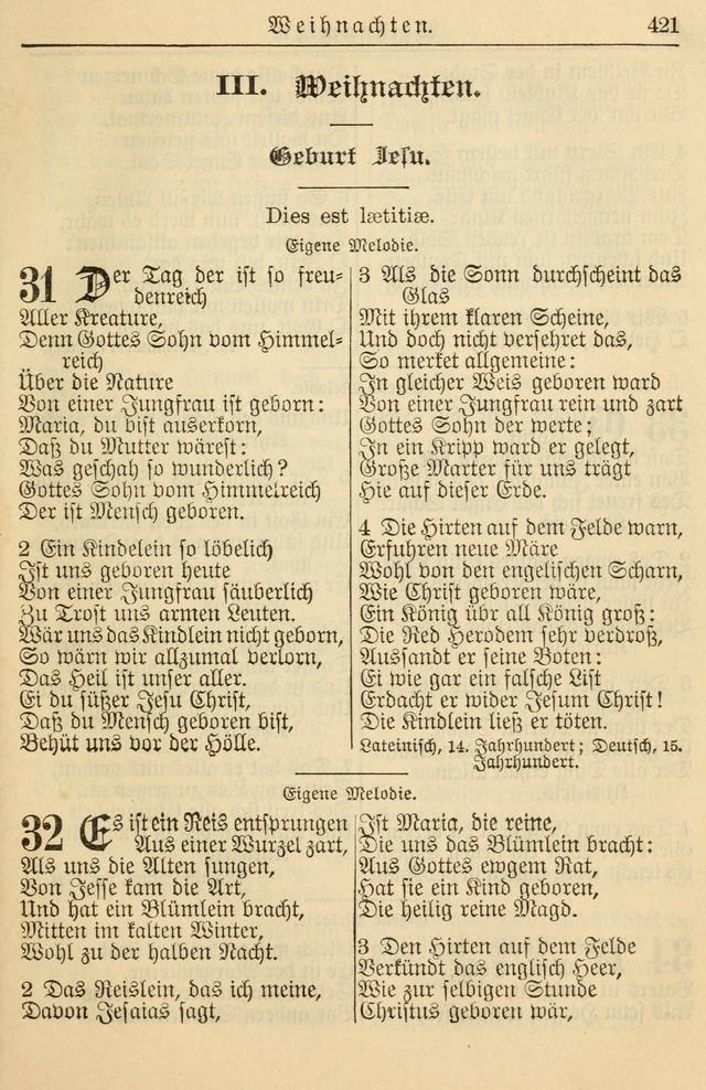 Kirchenbuch für Evangelisch-Lutherische Gemeinden page 421