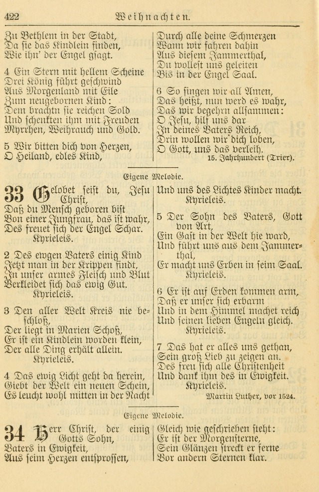 Kirchenbuch für Evangelisch-Lutherische Gemeinden page 422