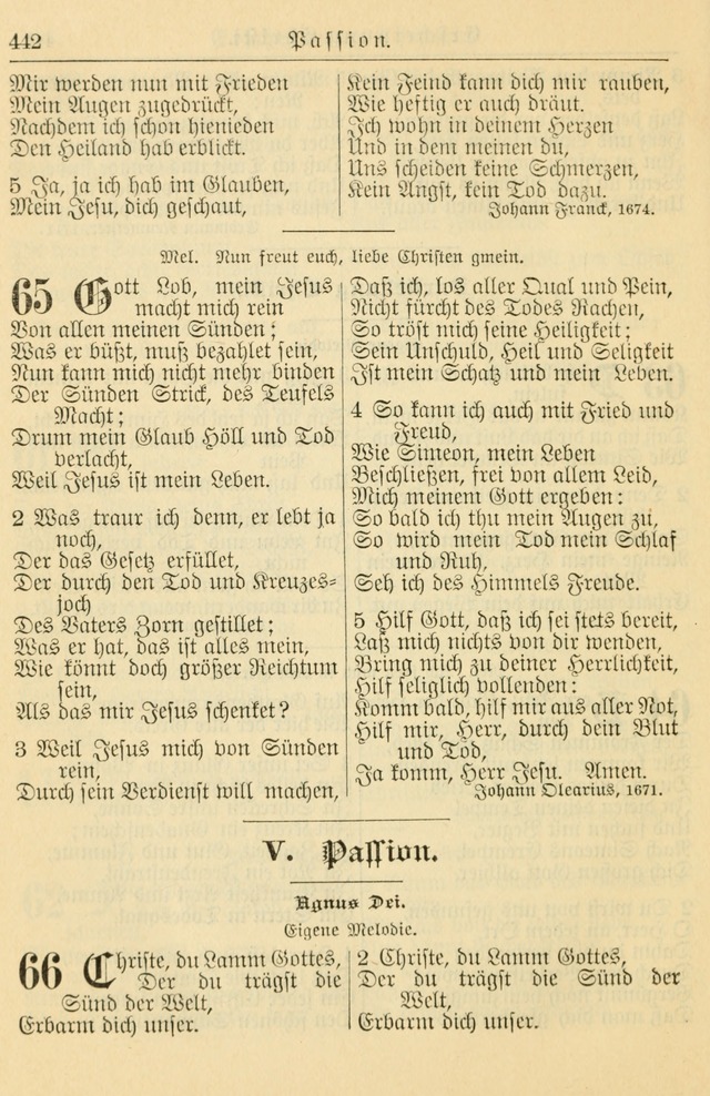 Kirchenbuch für Evangelisch-Lutherische Gemeinden page 442