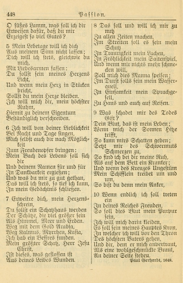 Kirchenbuch für Evangelisch-Lutherische Gemeinden page 448