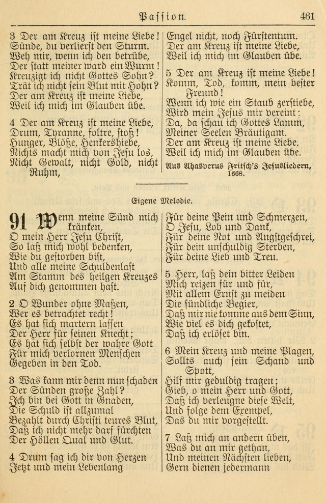 Kirchenbuch für Evangelisch-Lutherische Gemeinden page 461