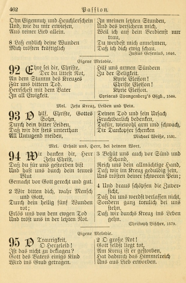 Kirchenbuch für Evangelisch-Lutherische Gemeinden page 462