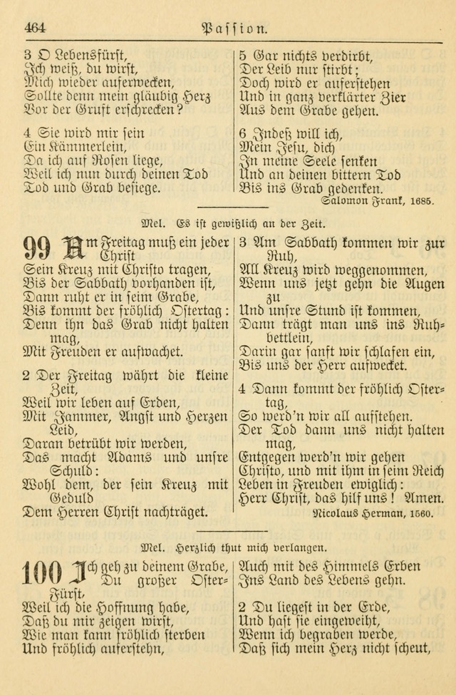 Kirchenbuch für Evangelisch-Lutherische Gemeinden page 464