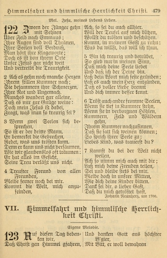 Kirchenbuch für Evangelisch-Lutherische Gemeinden page 479