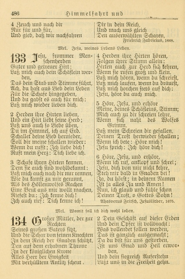 Kirchenbuch für Evangelisch-Lutherische Gemeinden page 486