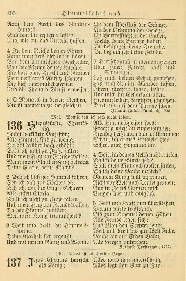 Kirchenbuch für Evangelisch-Lutherische Gemeinden page 488