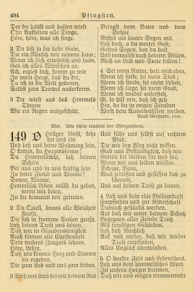 Kirchenbuch für Evangelisch-Lutherische Gemeinden page 494