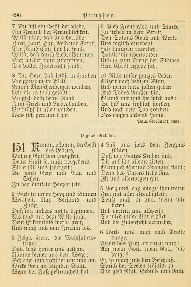 Kirchenbuch für Evangelisch-Lutherische Gemeinden page 496