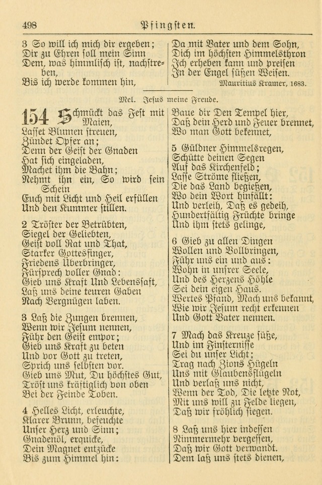 Kirchenbuch für Evangelisch-Lutherische Gemeinden page 498