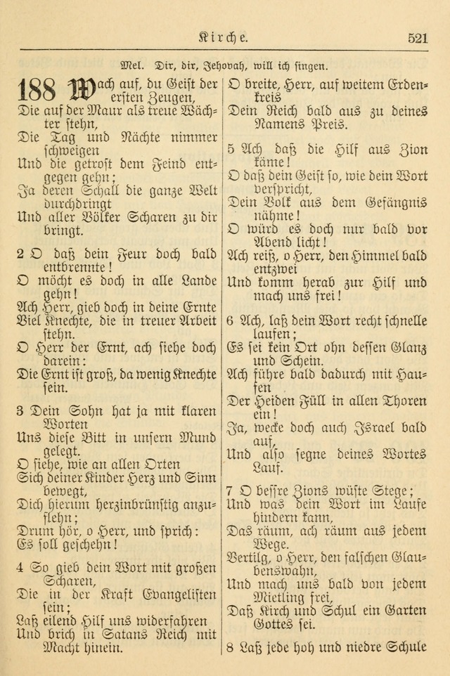 Kirchenbuch für Evangelisch-Lutherische Gemeinden page 521