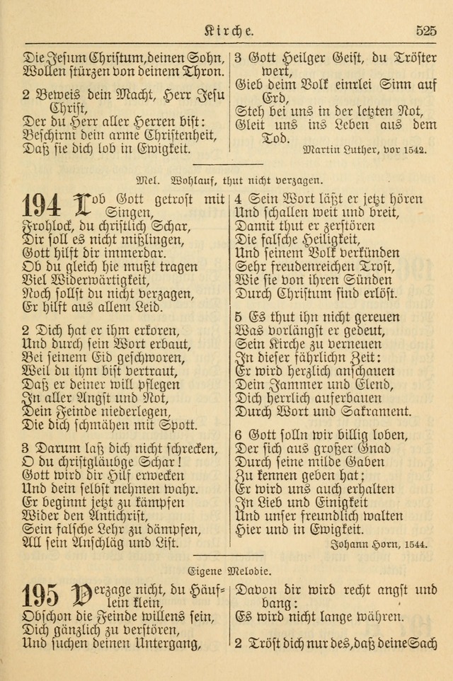 Kirchenbuch für Evangelisch-Lutherische Gemeinden page 525