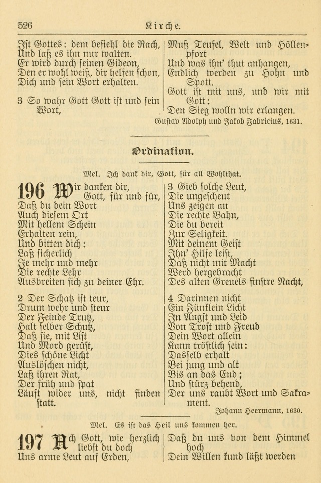 Kirchenbuch für Evangelisch-Lutherische Gemeinden page 526