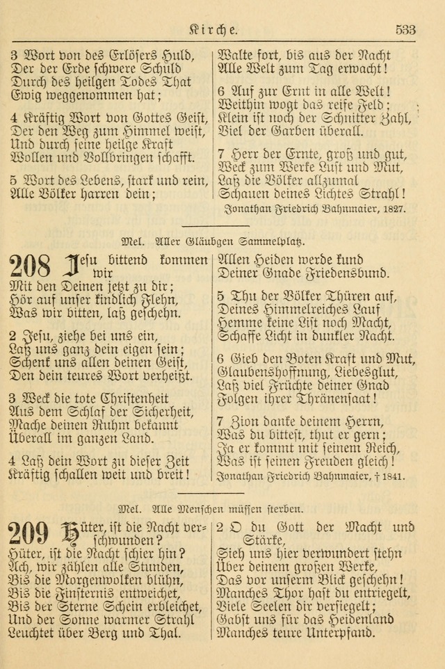 Kirchenbuch für Evangelisch-Lutherische Gemeinden page 533