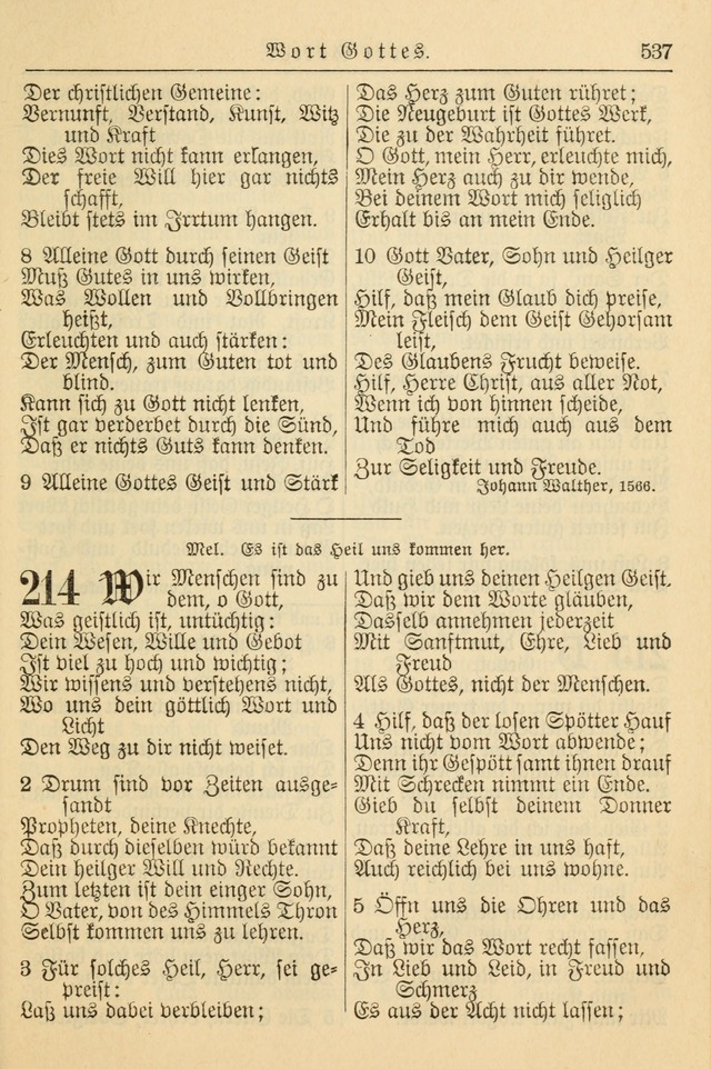 Kirchenbuch für Evangelisch-Lutherische Gemeinden page 537