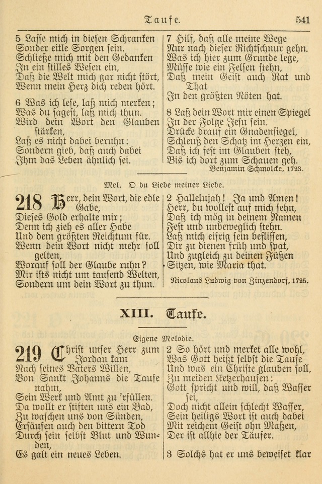 Kirchenbuch für Evangelisch-Lutherische Gemeinden page 541