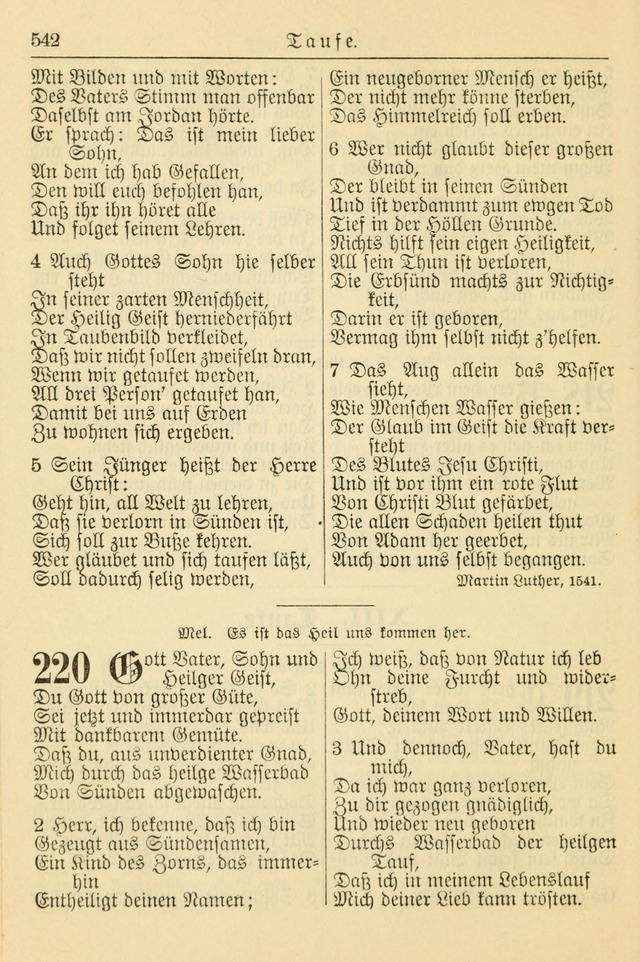 Kirchenbuch für Evangelisch-Lutherische Gemeinden page 542