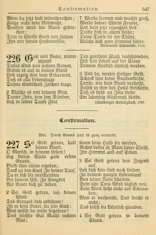 Kirchenbuch für Evangelisch-Lutherische Gemeinden page 547