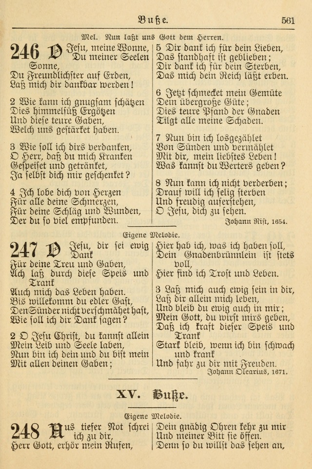 Kirchenbuch für Evangelisch-Lutherische Gemeinden page 561