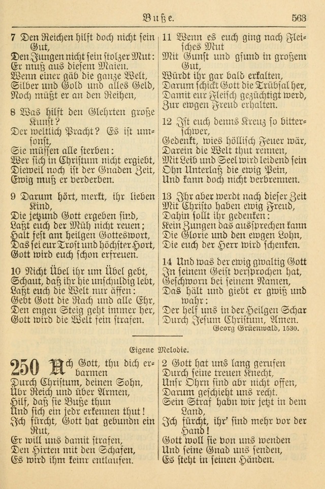 Kirchenbuch für Evangelisch-Lutherische Gemeinden page 563