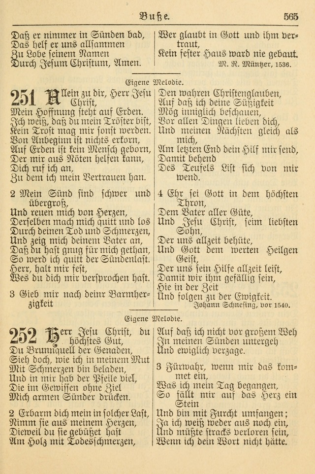 Kirchenbuch für Evangelisch-Lutherische Gemeinden page 565