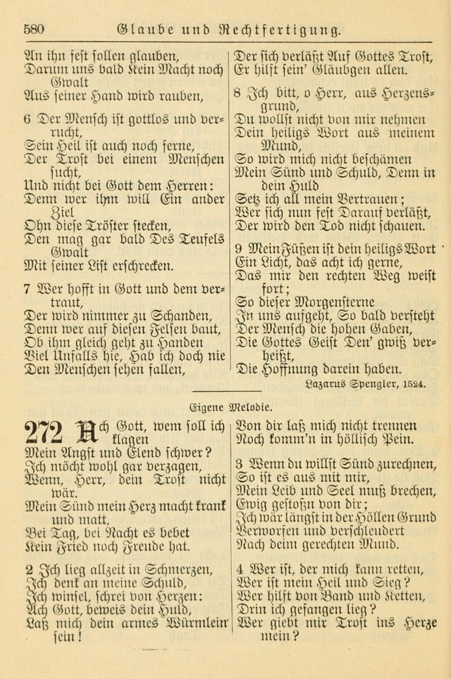 Kirchenbuch für Evangelisch-Lutherische Gemeinden page 580