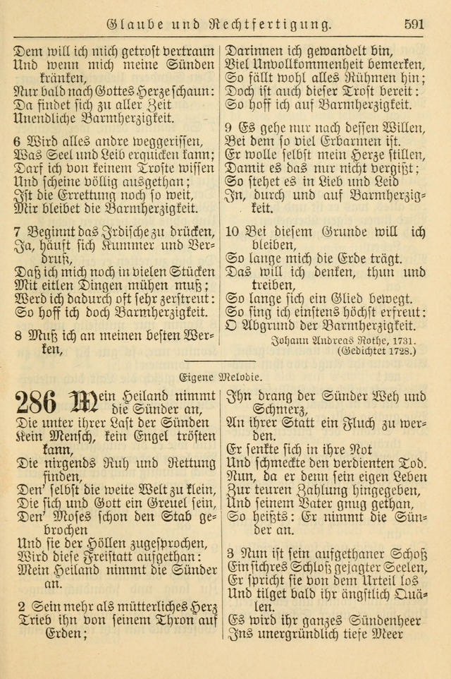 Kirchenbuch für Evangelisch-Lutherische Gemeinden page 591