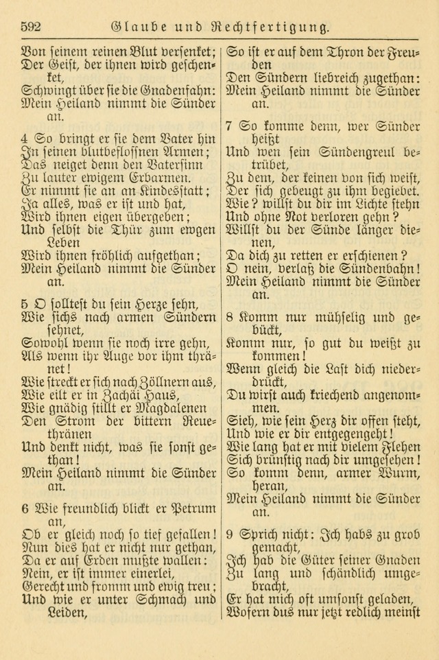 Kirchenbuch für Evangelisch-Lutherische Gemeinden page 592