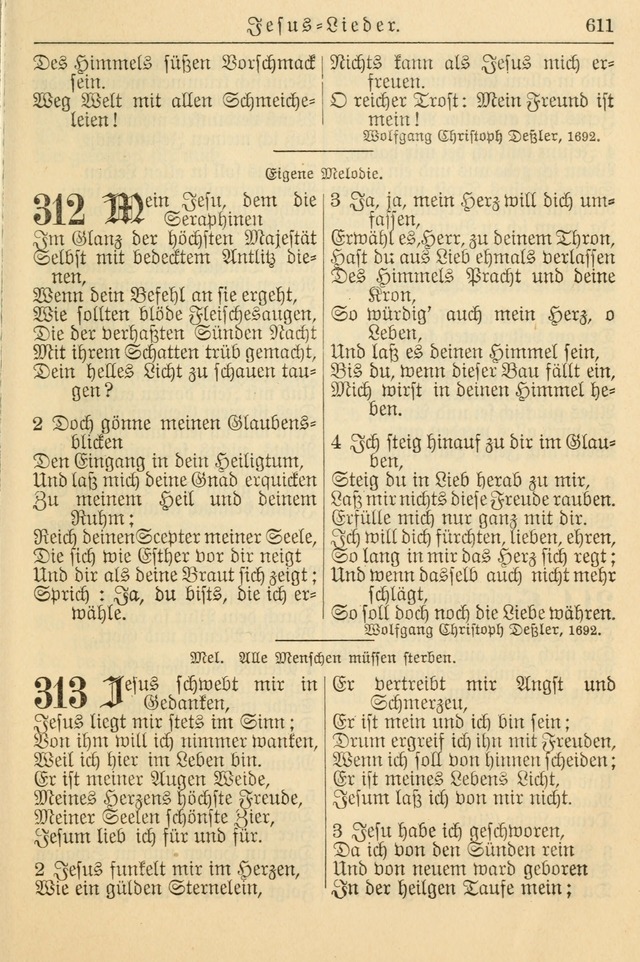 Kirchenbuch für Evangelisch-Lutherische Gemeinden page 611