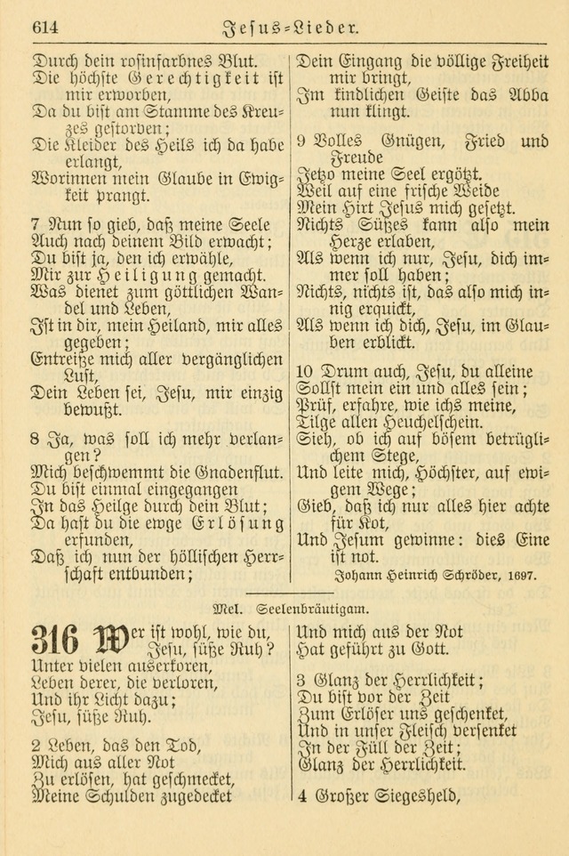 Kirchenbuch für Evangelisch-Lutherische Gemeinden page 614