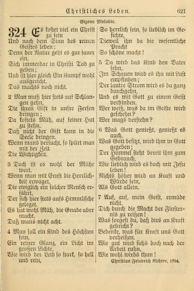 Kirchenbuch für Evangelisch-Lutherische Gemeinden page 621