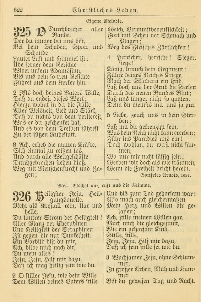 Kirchenbuch für Evangelisch-Lutherische Gemeinden page 622